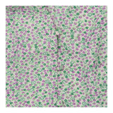 Blouse Green Lilac Ditsy Floral Print Flutter Slee