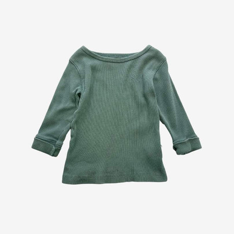 Sage green ribbed tee