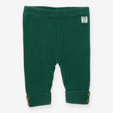 Green knit leggings