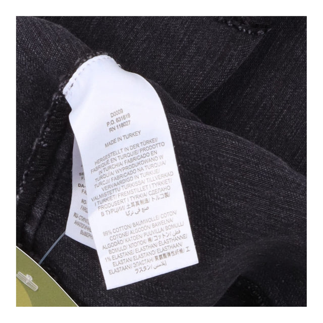 Dress Washed Black Denim Cotton Dungaree Pinafore