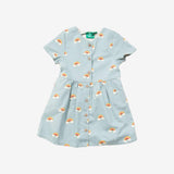 Over the Rainbow Button Through Short Sleeve Dress