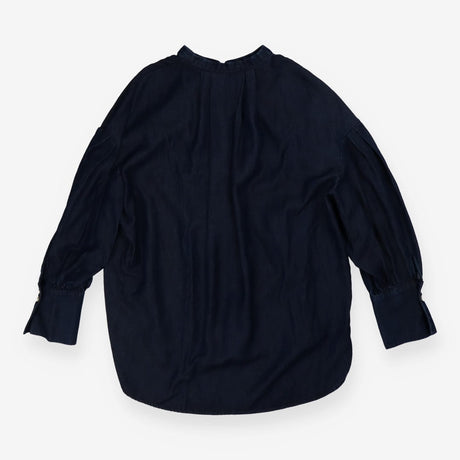 Tencel Denim tunic with Pearl buttons detail