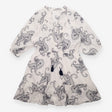 Dress Embroidered Paisley V Neck Tassel Mini