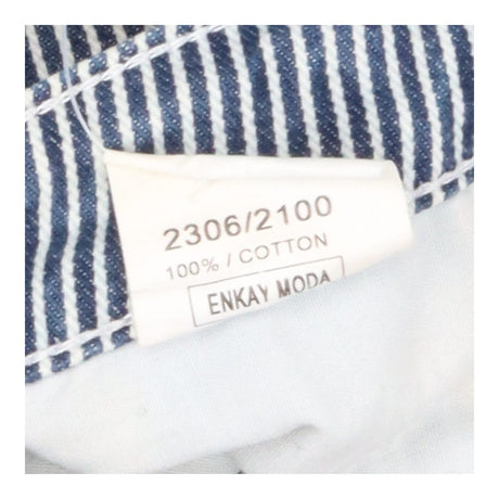 Holland Cooper Blue Stripe Classic Straight Leg Je