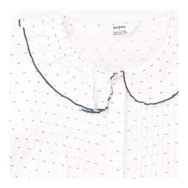 Frill collar blouse Willow Crossley x Brora
