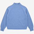 High Neck Knit Jumper Blue