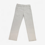 Trouser Cream Flat Front Chino