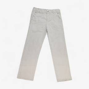 Trouser Cream Flat Front Chino