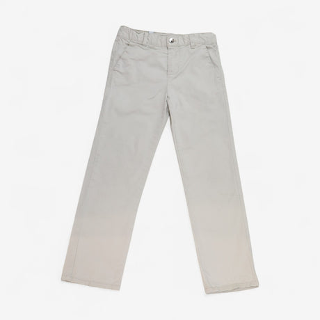 Trouser Cream Flat Front Chino