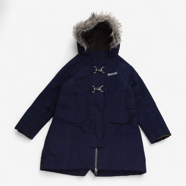 Parka Coat Navy with Metal Toggles