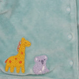 Reversible Jacket Velour Blue Jungle Animals