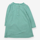 Dress Long Sleeved Green Stripe Guinea Pig Pockets