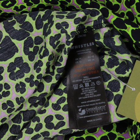 Fluro Animal Collar Midi Dress Multicolour Print