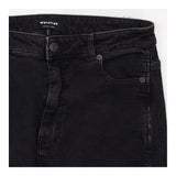 Barrel Jeans Washed Black High Rise Stretch Denim