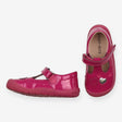 Patent Shoe Pink Sparkle with Hearts Pink