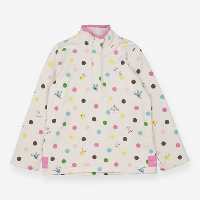 Sweater Cream with Multicoloured Animal Spots