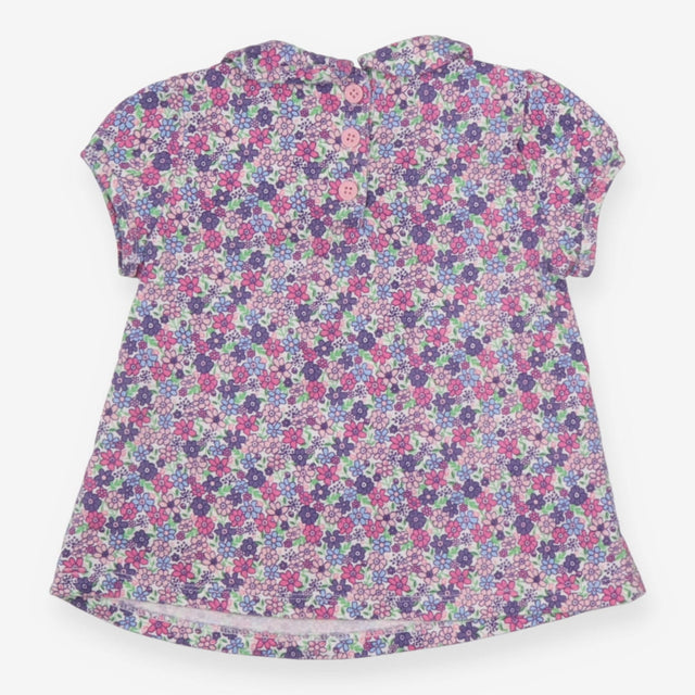 Tunic Collared Pink, Purple and Blue Floral