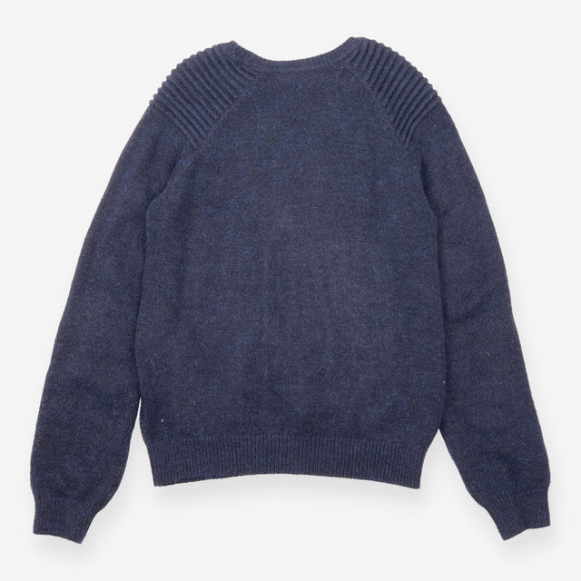 Tiger Jumper Navy Animal Intarsia Long Sleeve