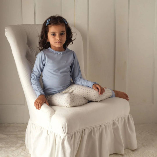 Merino Long Sleeve Top Dusty Blue