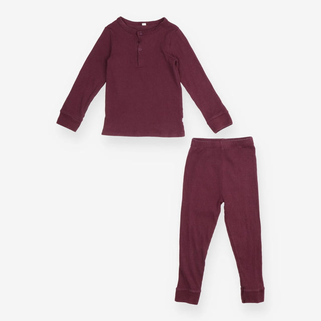 Pyjamas ribbed wine