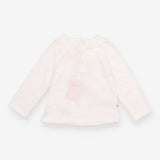 White Sausage Dog Long Sleeve
