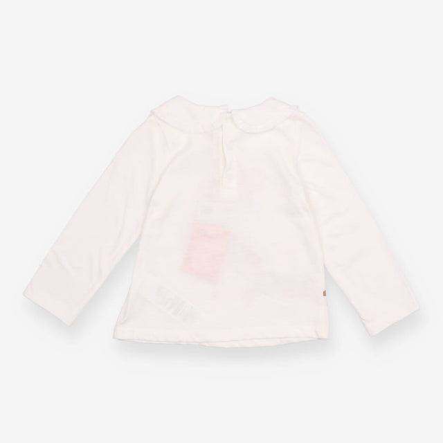 White Sausage Dog Long Sleeve
