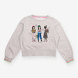 Jersey Sweater Grey ''Girls Unite'' Applique