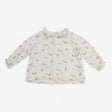 Blouse Cream with Pink and Brown Birds