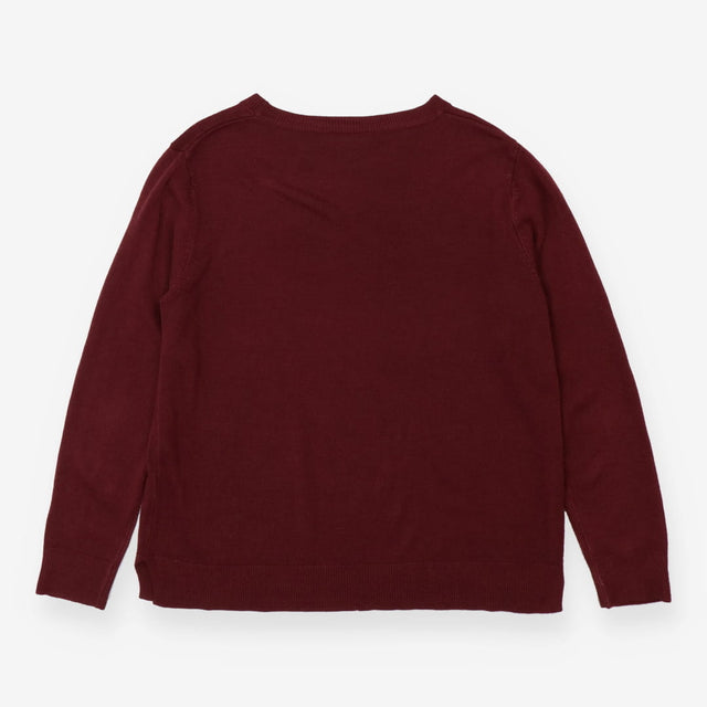 Lightweight Knit Sweater - Berry