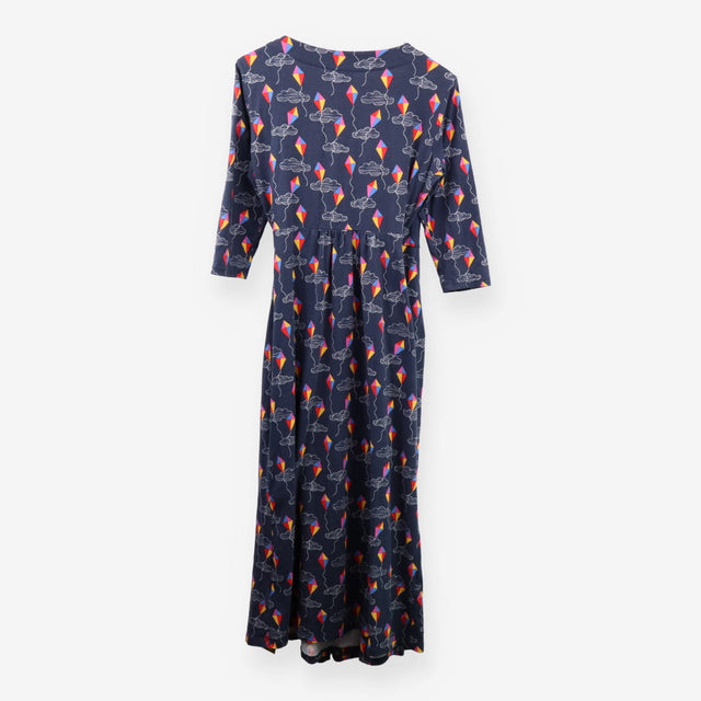 Bloom Organic Cotton Nursing Wrap Dress Kite Print