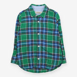 Shirt Tartan Green and Blue