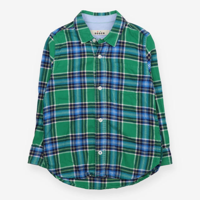 Shirt Tartan Green and Blue