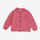 Cardigan Pink Hearts