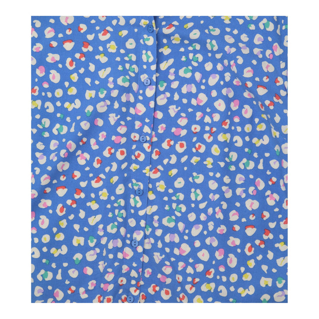 Shirt Animal Spot Print Long Sleeve Button Down Bl