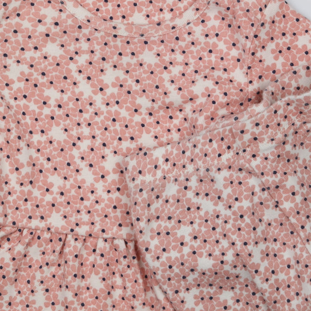 Outfit Pink Floral Tunic and Leggings with Heart P