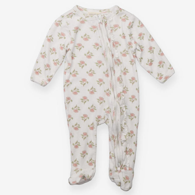 Woven Sleepsuit Zipped With Frill Fabric all the w