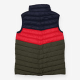 Gilet Padded - Navy Red and Green