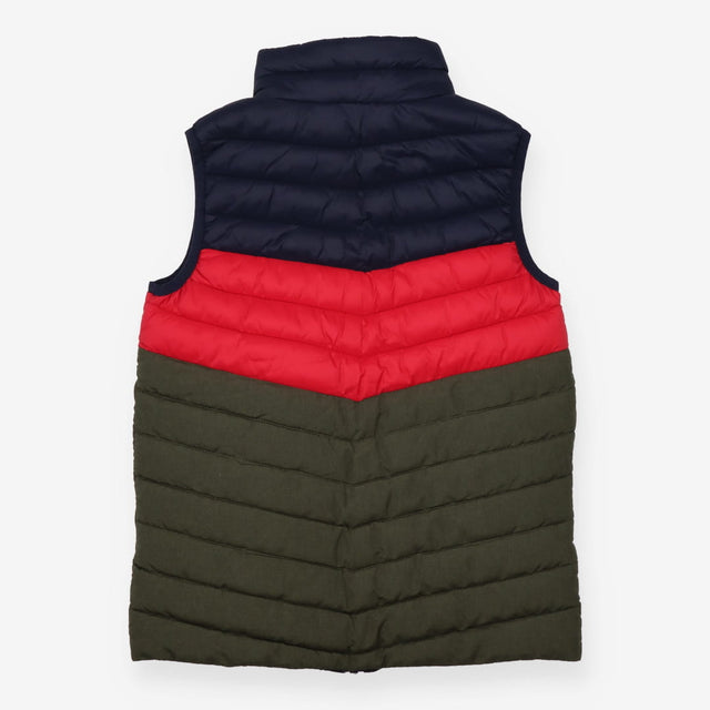 Gilet Padded - Navy Red and Green