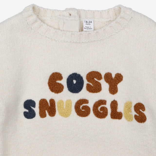Knit Sweater Cream Cosy Snuggles