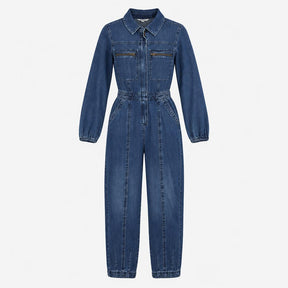 Denim Utility Jumpsuit 