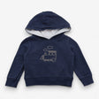 Navy jersey hoodie train
