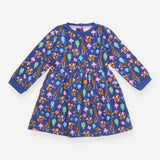 Dress Long Sleeve Blue Elmer and Friends