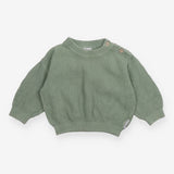 Jumper Knit Green with Shoulder Buttons