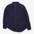 Shirt Blue Check Long Sleeve