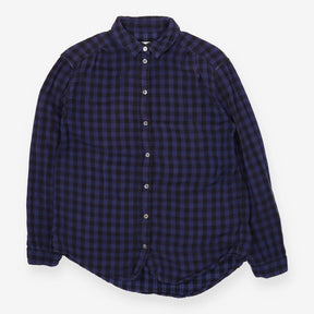 Shirt Blue Check Long Sleeve