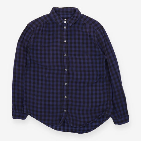 Shirt Blue Check Long Sleeve