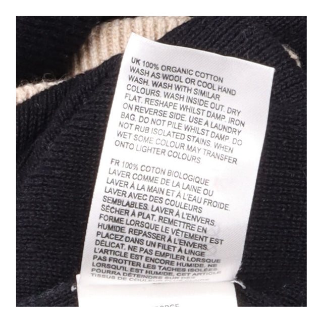 Black Cream Contrast Trim Knit Cardiga