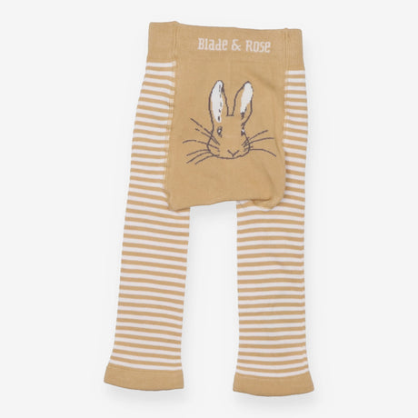 Leggings peter rabbit white and beige striped