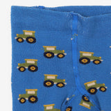 Blue Tractor Knit Leggings