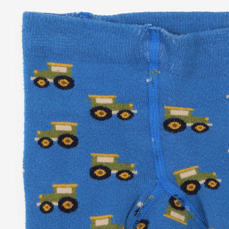 Blue Tractor Knit Leggings